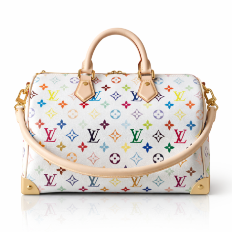 Louis Vuitton Monogram Multicolor Speedy 30 in White