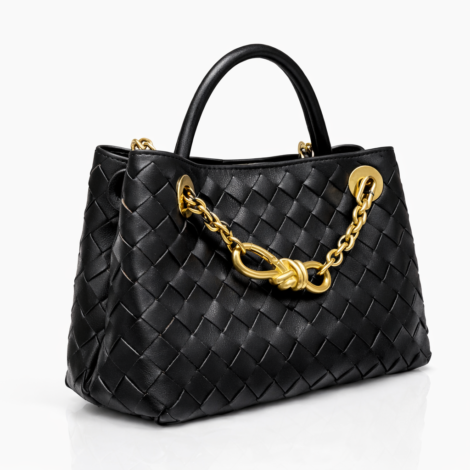 Bottega Veneta Cabat Large Tote in Black Woven Leather