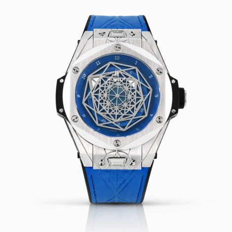 Hublot Big Bang Sang Bleu II in Stainless Steel and Blue Rubber