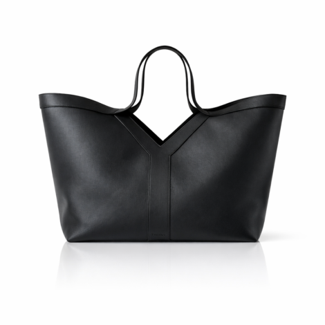 SAINT LAURENT Y Tote in Smooth Leather Black