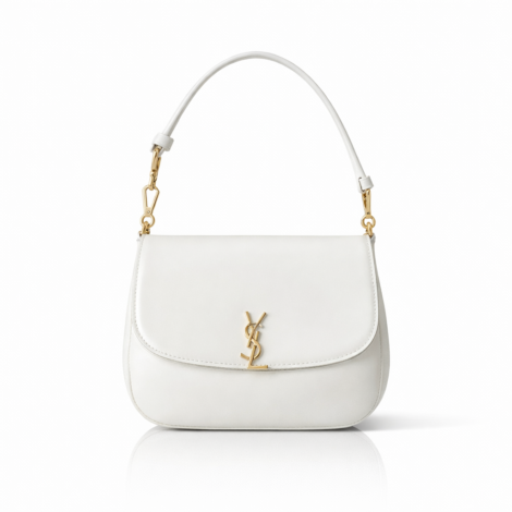 SAINT LAURENT Mini Voltaire Top Handle Bag in Box Saint Laurent Leather